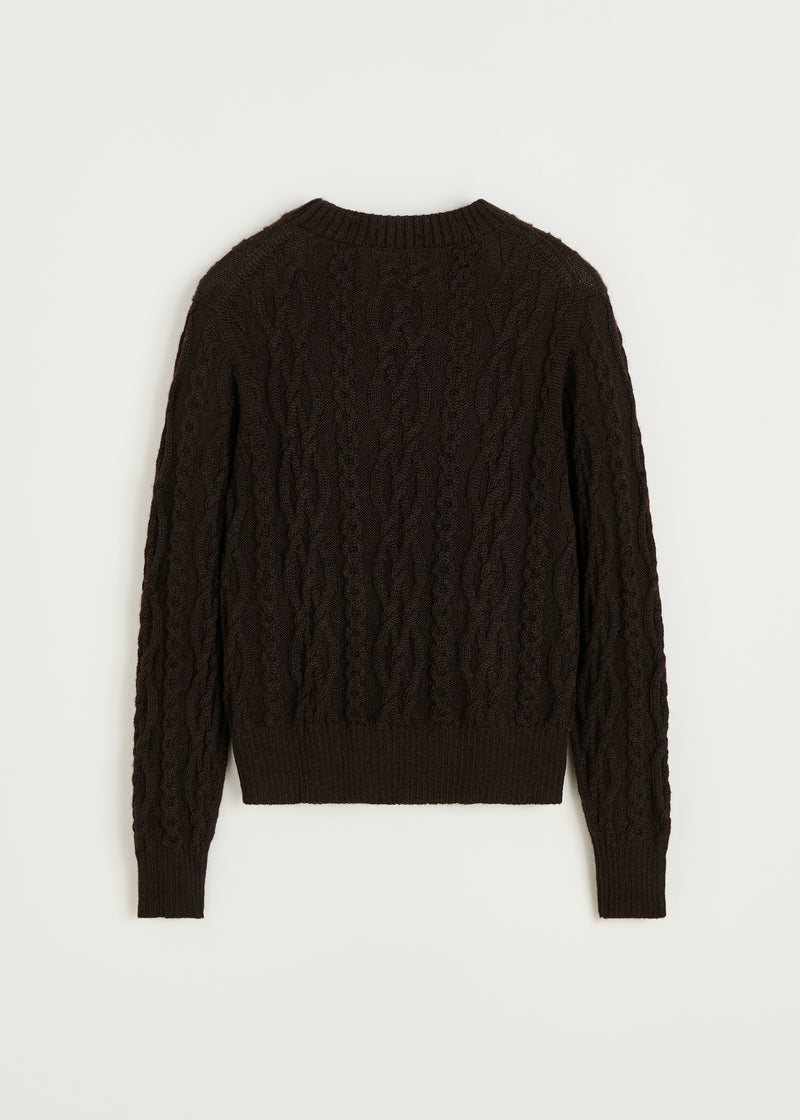 Aiayu Orenda Sweater | Pure Dark Brown | llamauld