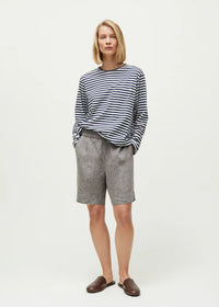 Aiayu Shorts Long Linen | Brown