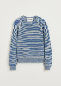 Aiayu Suki Striped Sweater | Mix Blue | Pure Llama