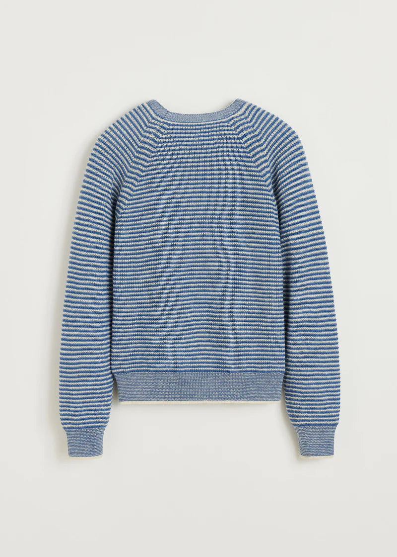 Aiayu Suki Striped Sweater | Mix Blue | Pure Llama