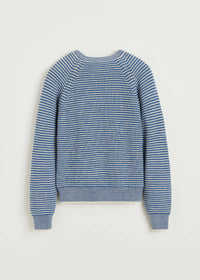 Aiayu Suki Striped Sweater | Mix Blue | Pure Llama