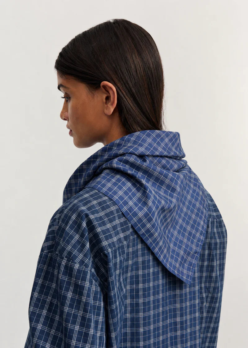 Aiayu Colton Scarf Pure Silk  | Mix Navy | Silketørklæde 65 x 65 cm.