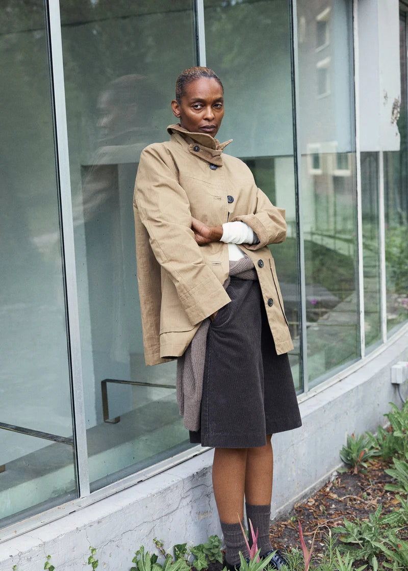 Aiayu Jamie Jacket Ripstop Oilskin Hybrid | Warm Khaki