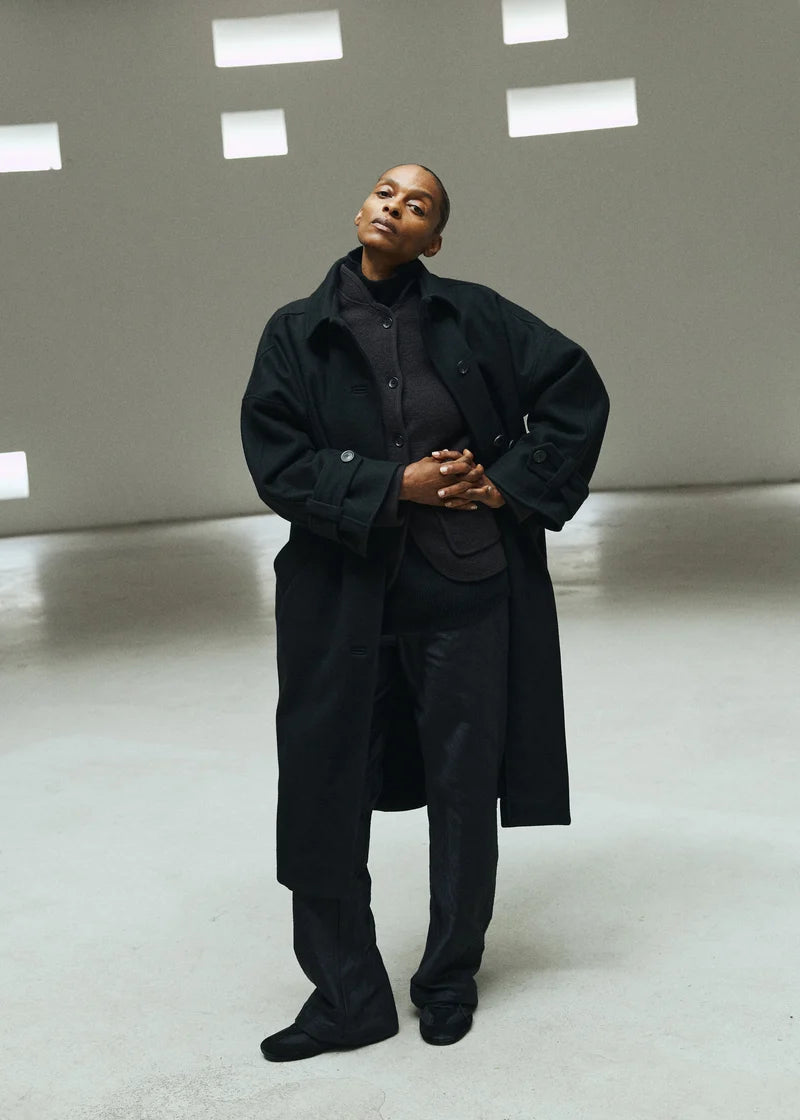 Aiayu Jo Coat Loden | Black