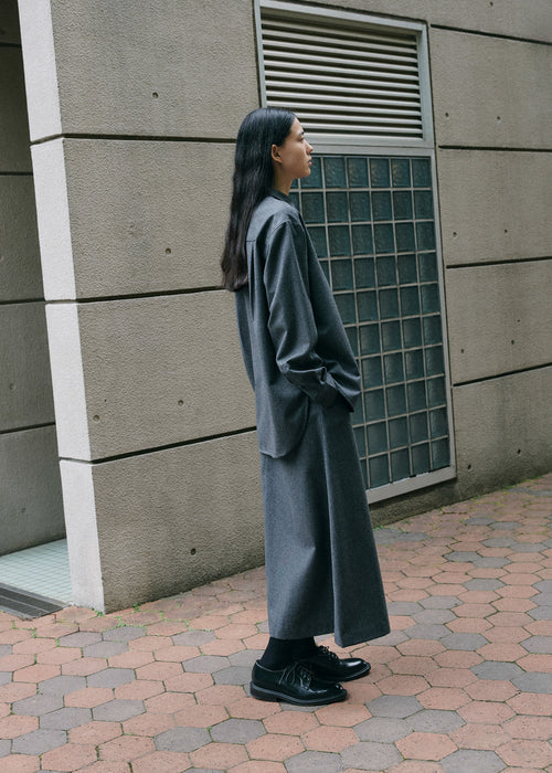 Aiayu Lynette Shirt Fine Wool | Dark Grey