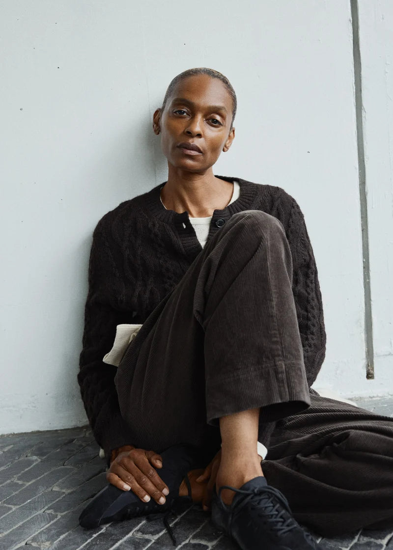 Aiayu Pala Cardigan | Pure Dark Brown | llamauld