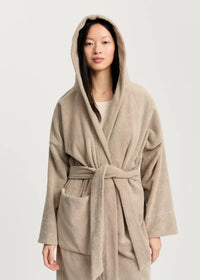 Aiayu Hooded Bathrobe Terry | Dried Linen | Badekåbe