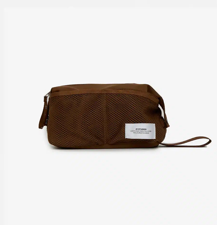 Ay Studios Wash Bag | Brown | Toilettaske