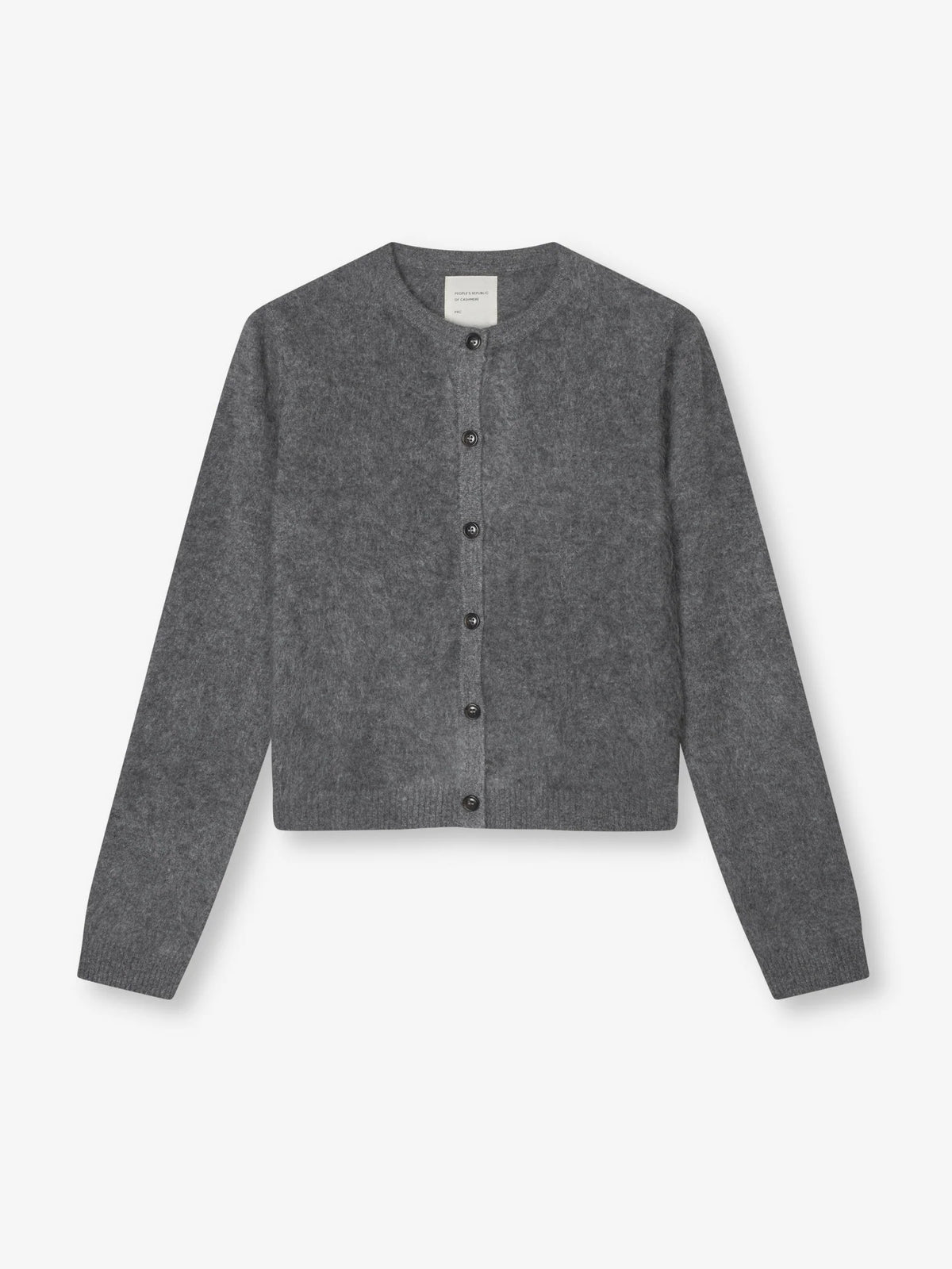 People's Republic of Cashmere  | Brushed O-Cardigan | Heather Grey
