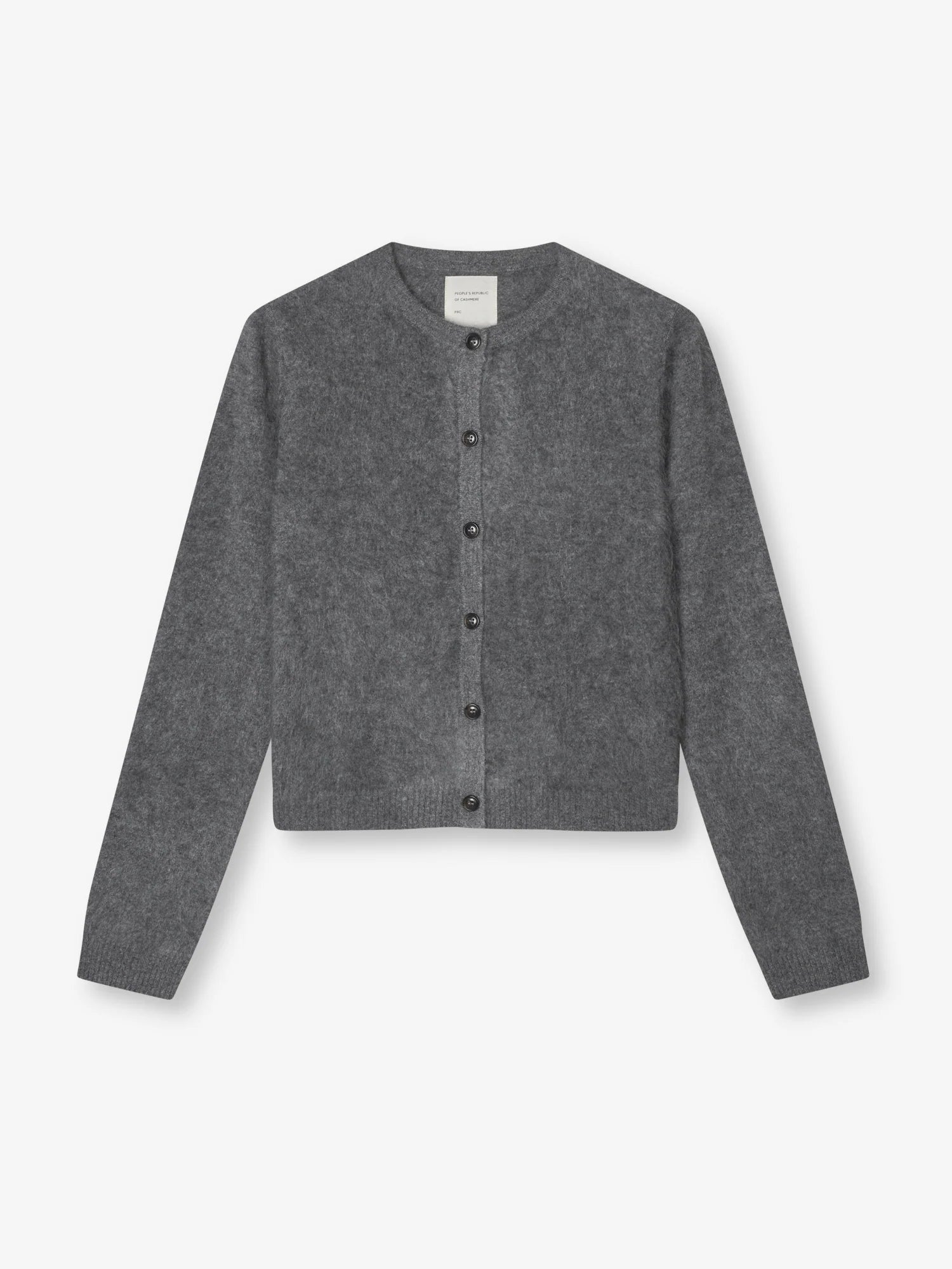 People's Republic of Cashmere  | Brushed O-Cardigan | Heather Grey