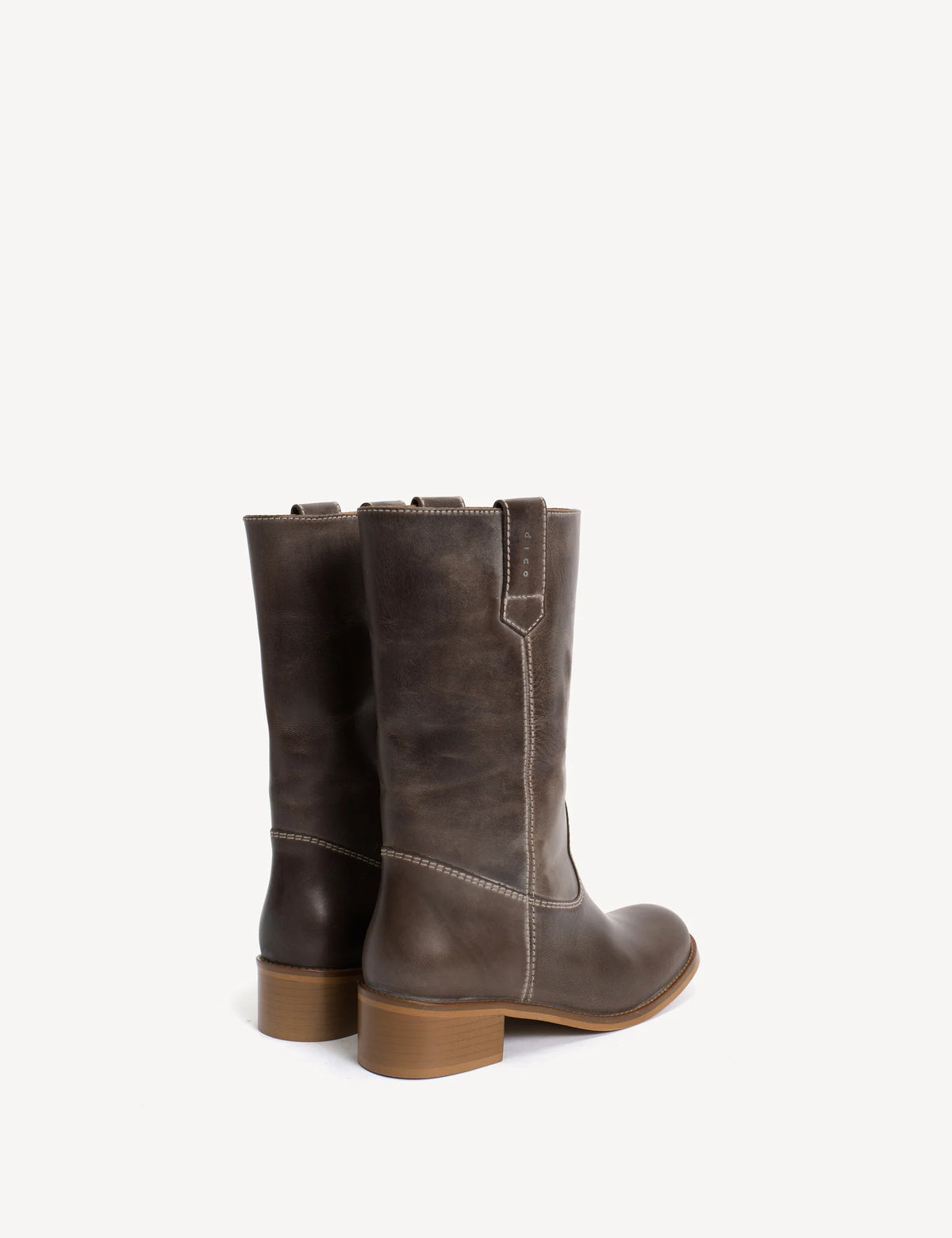 Dico Copenhagen Julia Gaucho Boot | Dark Brown Escovado Leather