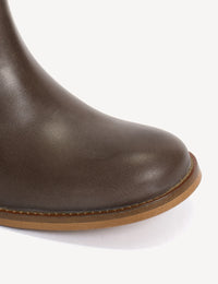 Dico Copenhagen Julia Gaucho Boot | Dark Brown Escovado Leather