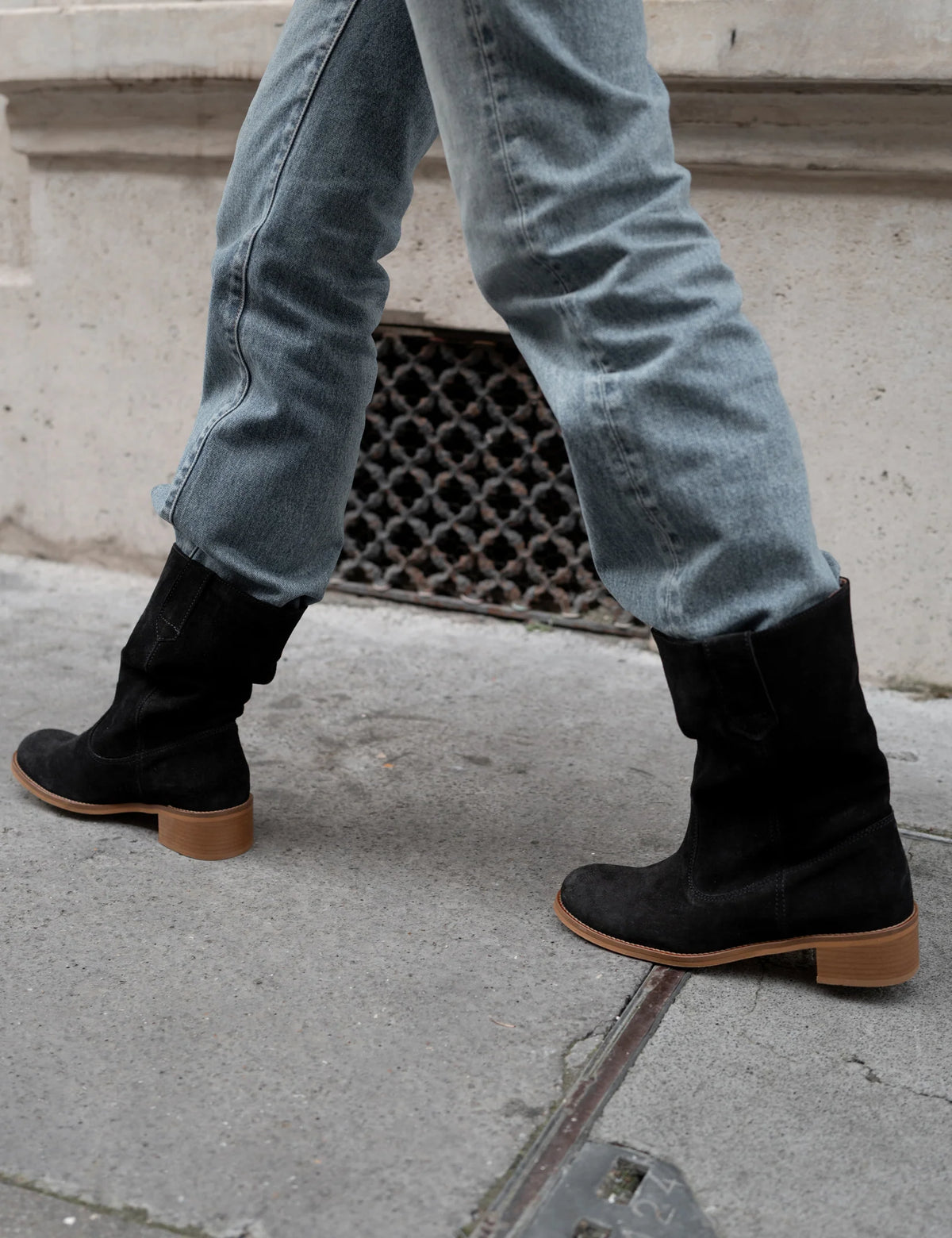 Dico Copenhagen Julia Calf Suede | Dark Brown  | Støvler i ruskind