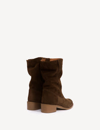 Dico Copenhagen Julia Calf Suede | Dark Brown  | Støvler i ruskind