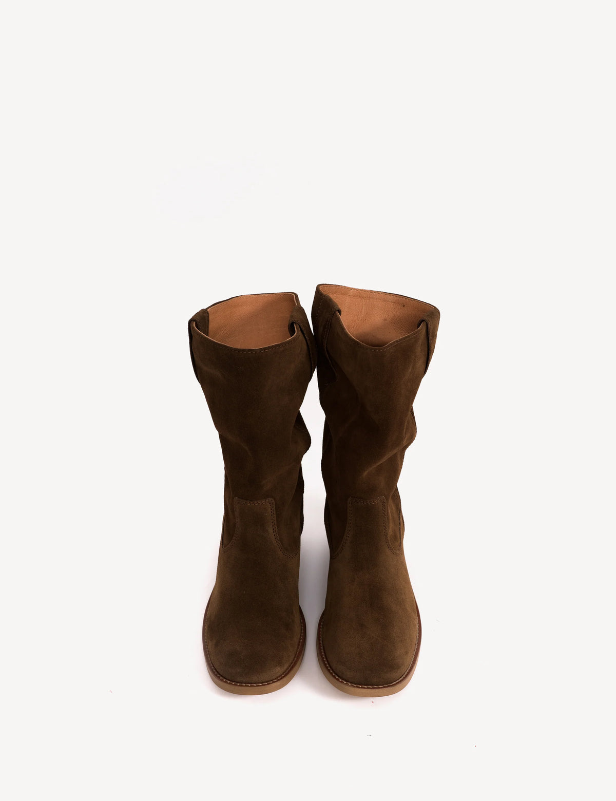 Dico Copenhagen Julia Calf Suede | Dark Brown  | Støvler i ruskind