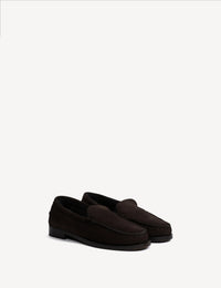 Dico Copenhagen Penny Moccasin Loafer Dark Brown Shearling Fur