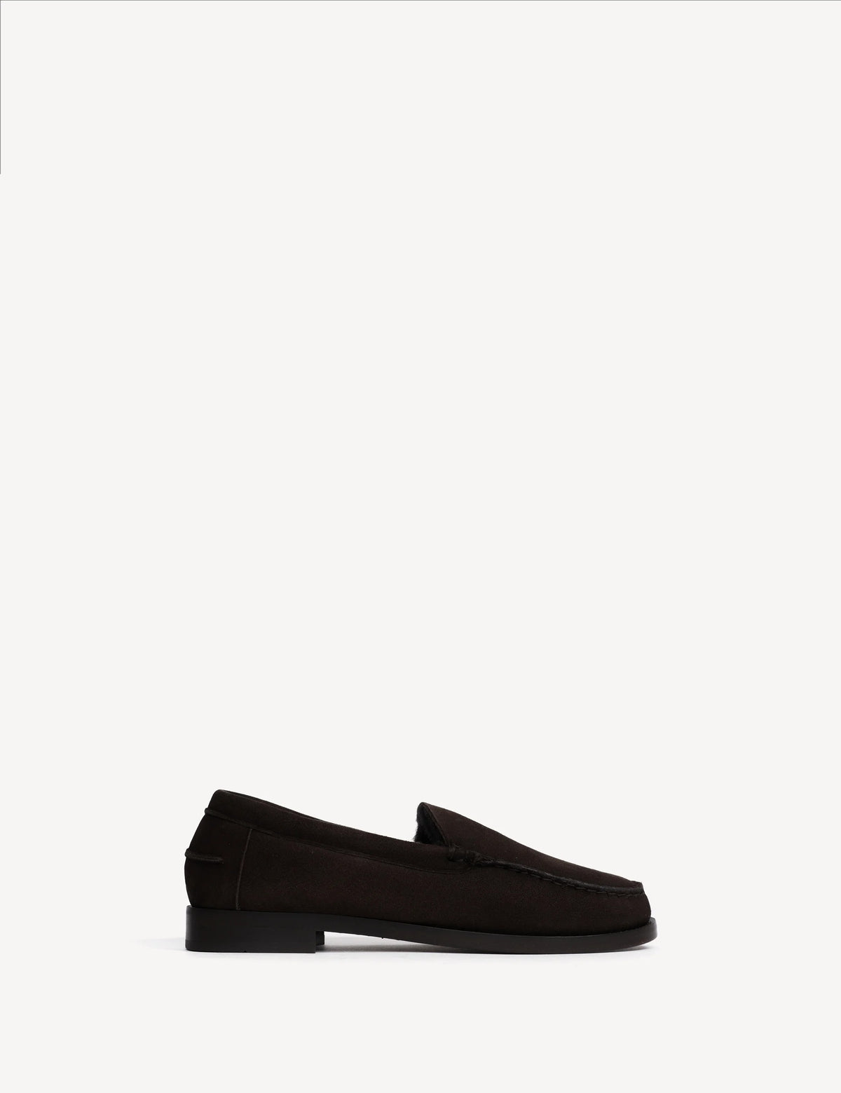 Dico Copenhagen Penny Moccasin Loafer Dark Brown Shearling Fur