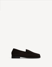 Dico Copenhagen Penny Moccasin Loafer Dark Brown Shearling Fur