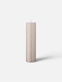 Ester & Erik Kalenderlys | No.22 Linen Grey | 25 cm.