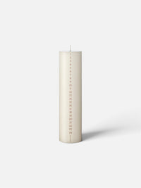 Ester & Erik Kalenderlys med brune tal | No. 06 Ivory | 25 cm.