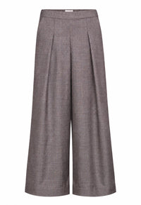Fabulous Agenda | Kaya Pants Brown Melange | Bukser I uld