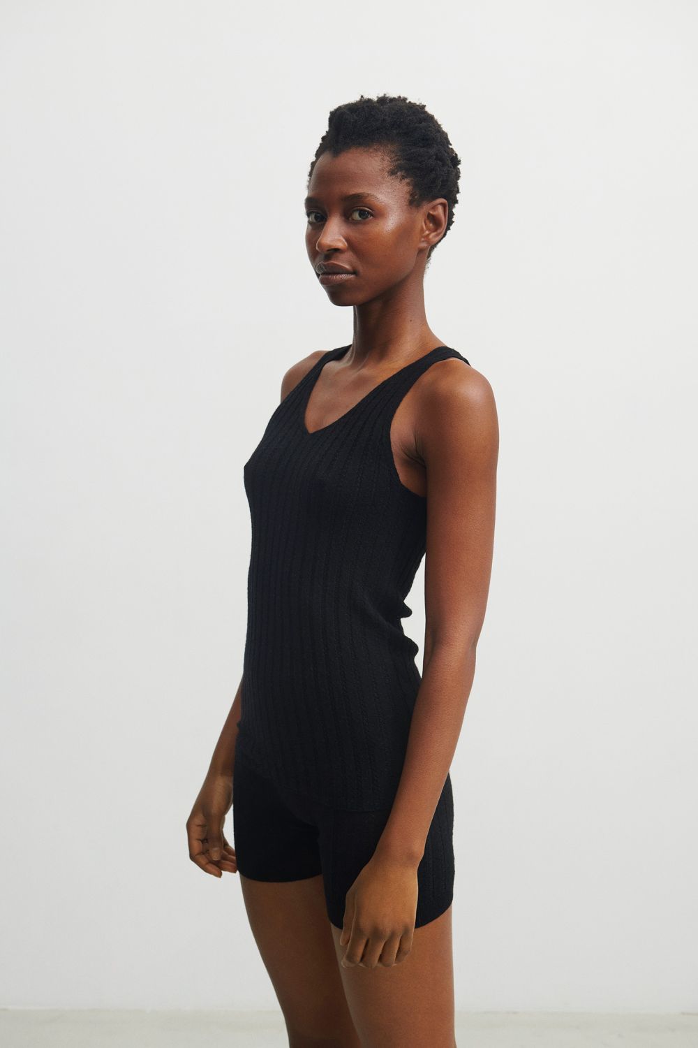 FUB Camisole Black | Undertrøje i 100 % Merino Uld