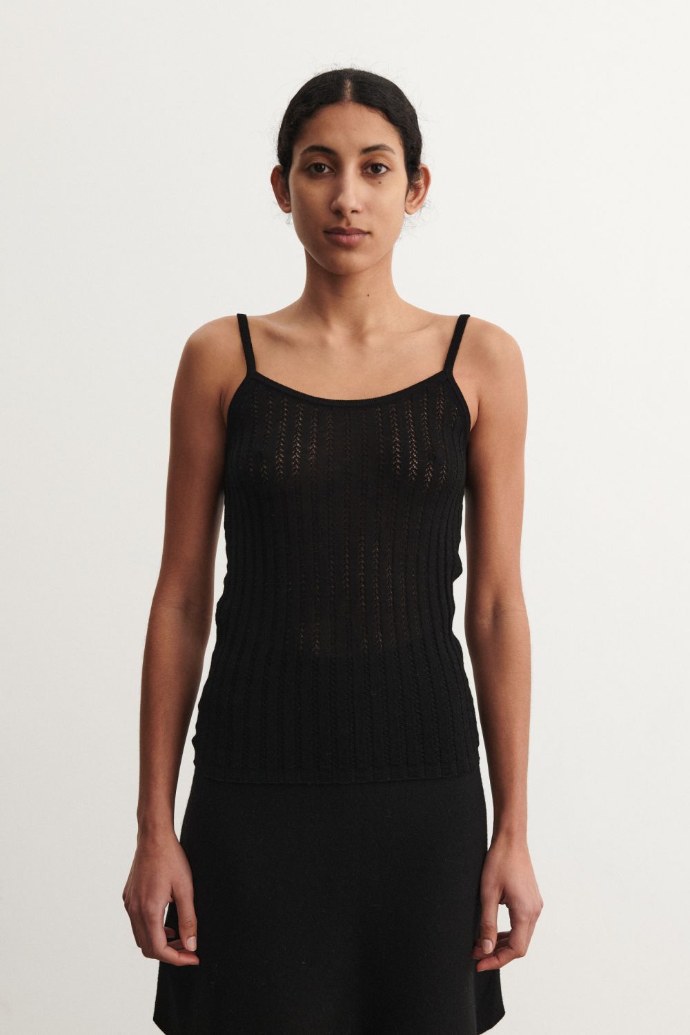 FUB Camisole Black | 100 % Uld