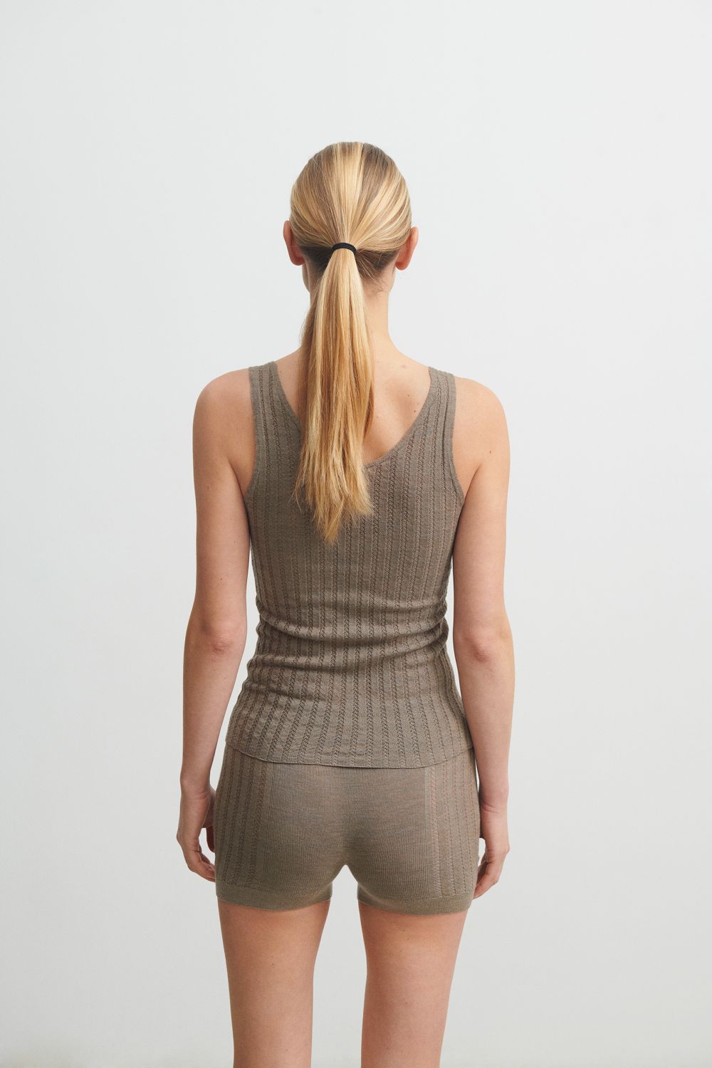 FUB Camisole Hazel Melange | Undertrøje i 100 % Merino Uld