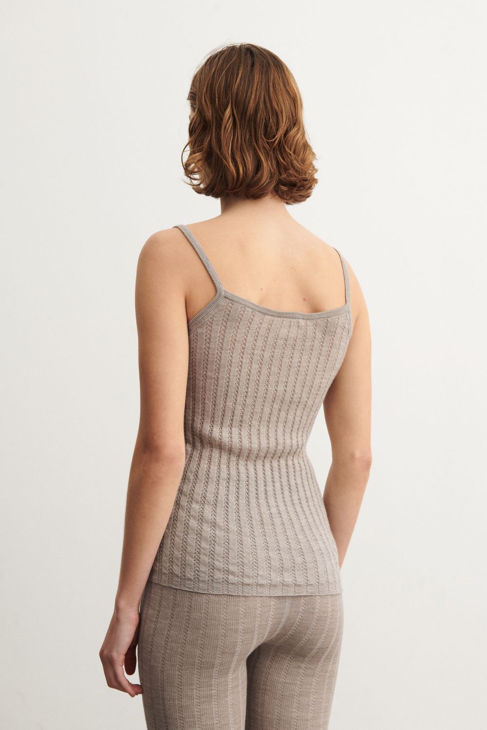 FUB Camisole Oat Melange | 100 % Uld