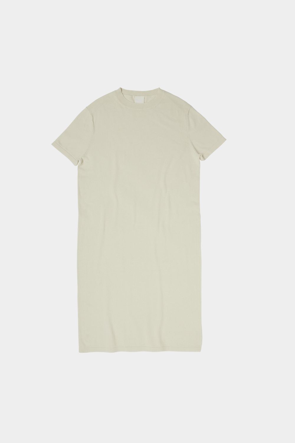 Fub High Twist Tee Dress | Ecru | Strikket Økologisk kjole