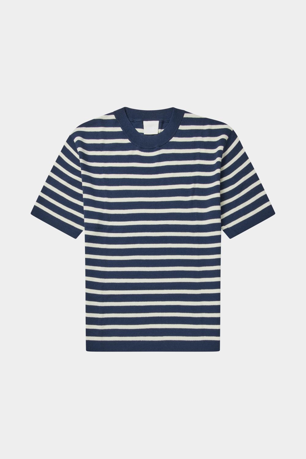 FUB | Striped Tee Dark Navy / Ecru | 100% økologisk bomuld