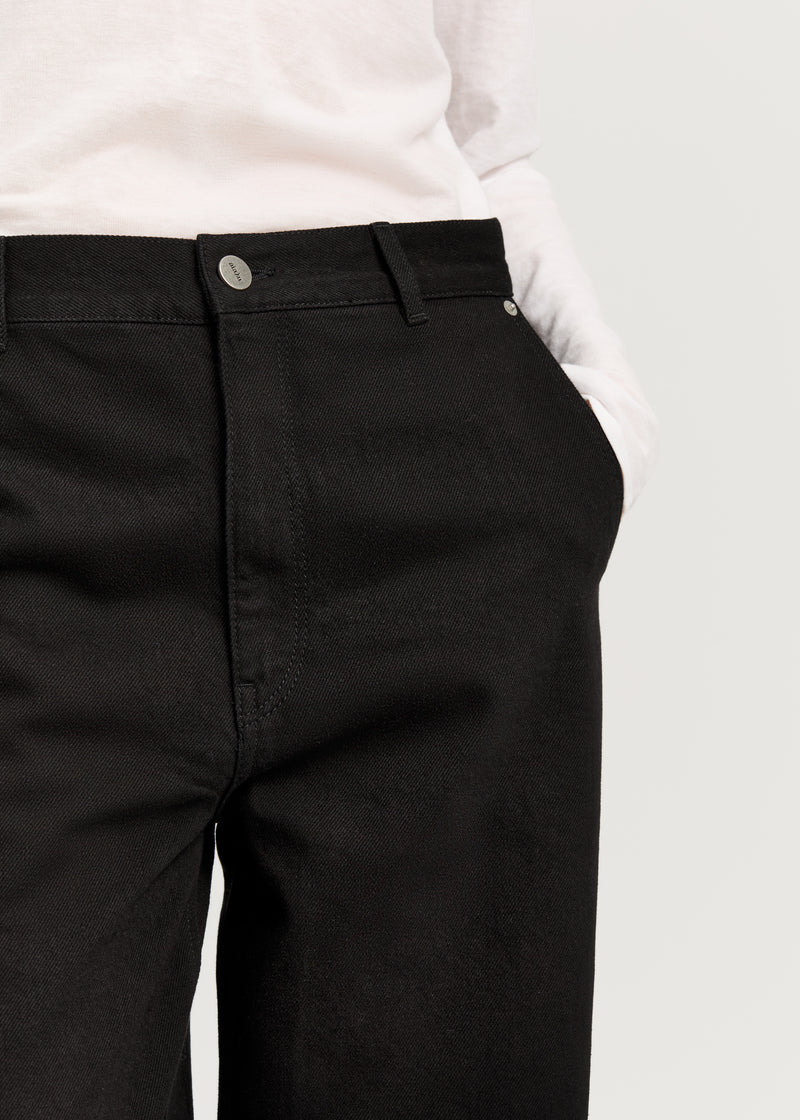 Aiayu Carlo Midwaist Wide Jeans | Black Tea