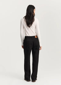 Aiayu Carlo Midwaist Wide Jeans | Black Tea