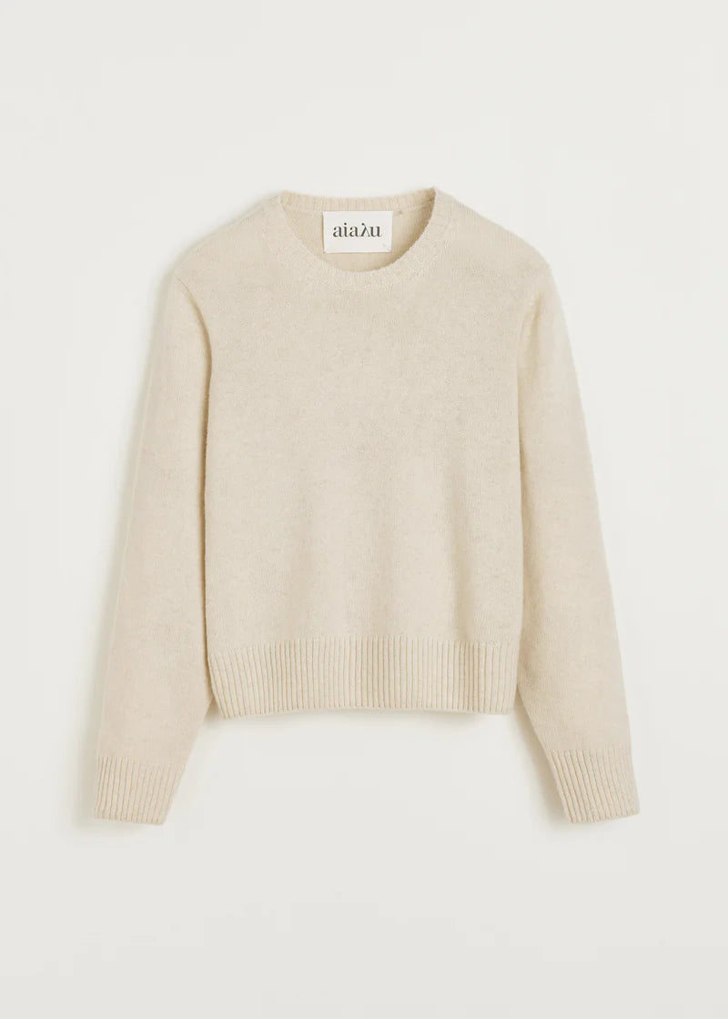 Aiayu Inga Sweater Pure Cashmere | Pure Ecru