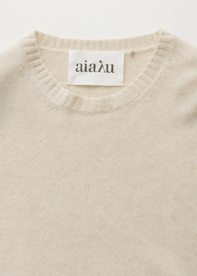 Aiayu Inga Sweater Pure Cashmere | Pure Ecru