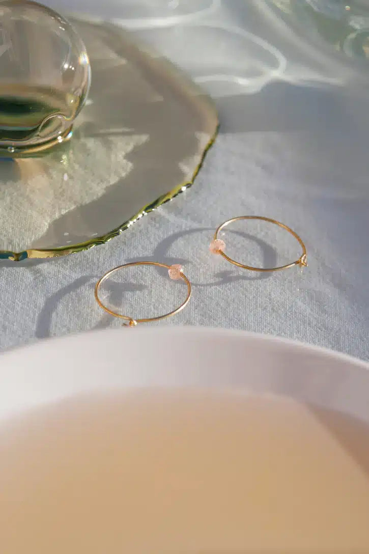 Jukserei Birthstone Hoops Forgyldt Sterlingsølv | Vælg din måned