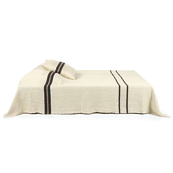 Libeco | Coverlet The Patagonian  Stripe | Sengetæppe i hør 260 x 240 cm.