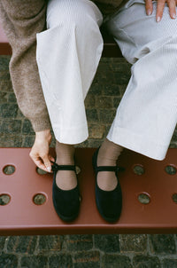 Yori Jomo Mary Jane Flats | Nero