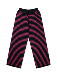 Proem Parades Nuria Knit Trousers | Black & Holly Berry