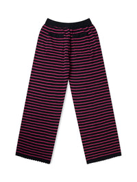 Proem Parades Nuria Knit Trousers | Black & Holly Berry