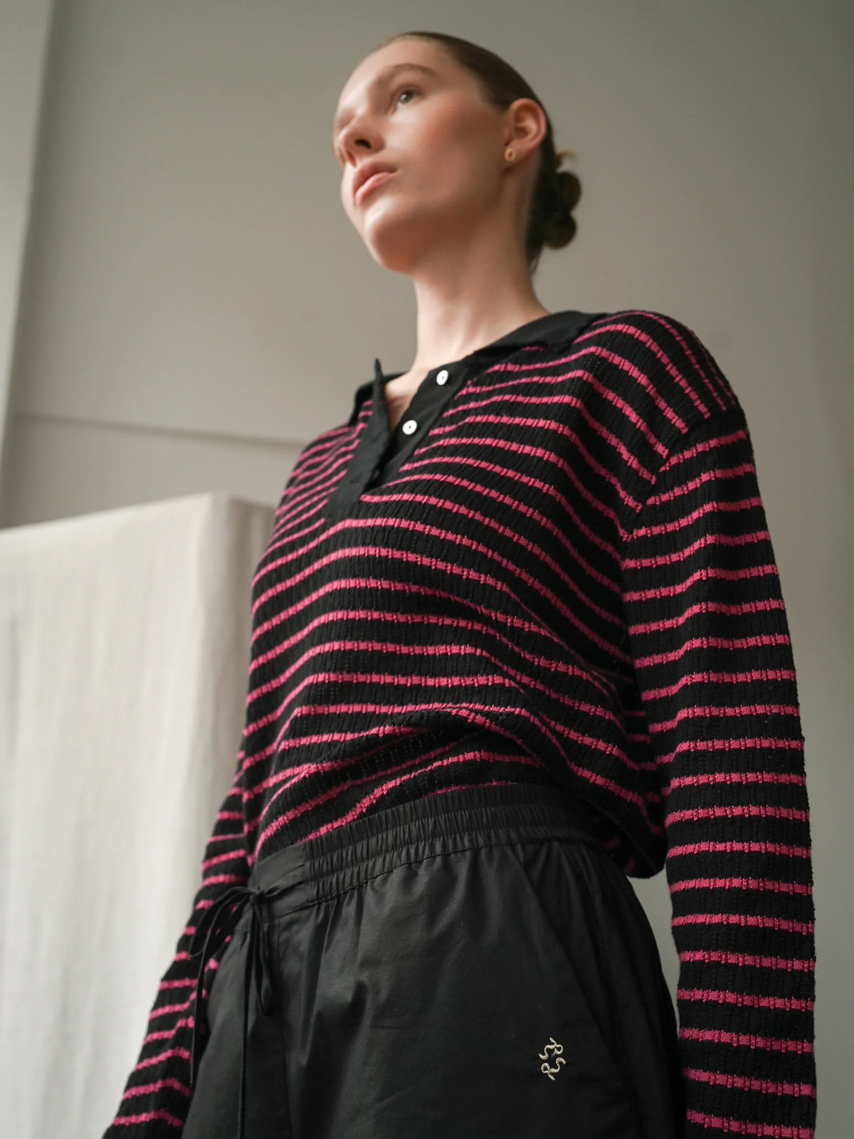 Proem Parades Nuria LS Polo | Black & Holly Berry