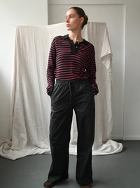 Proem Parades Nuria LS Polo | Black & Holly Berry