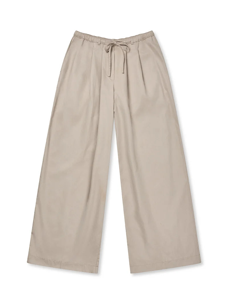 Proem Parades Nola Sateen Trousers | Clay | Leftover Fabric