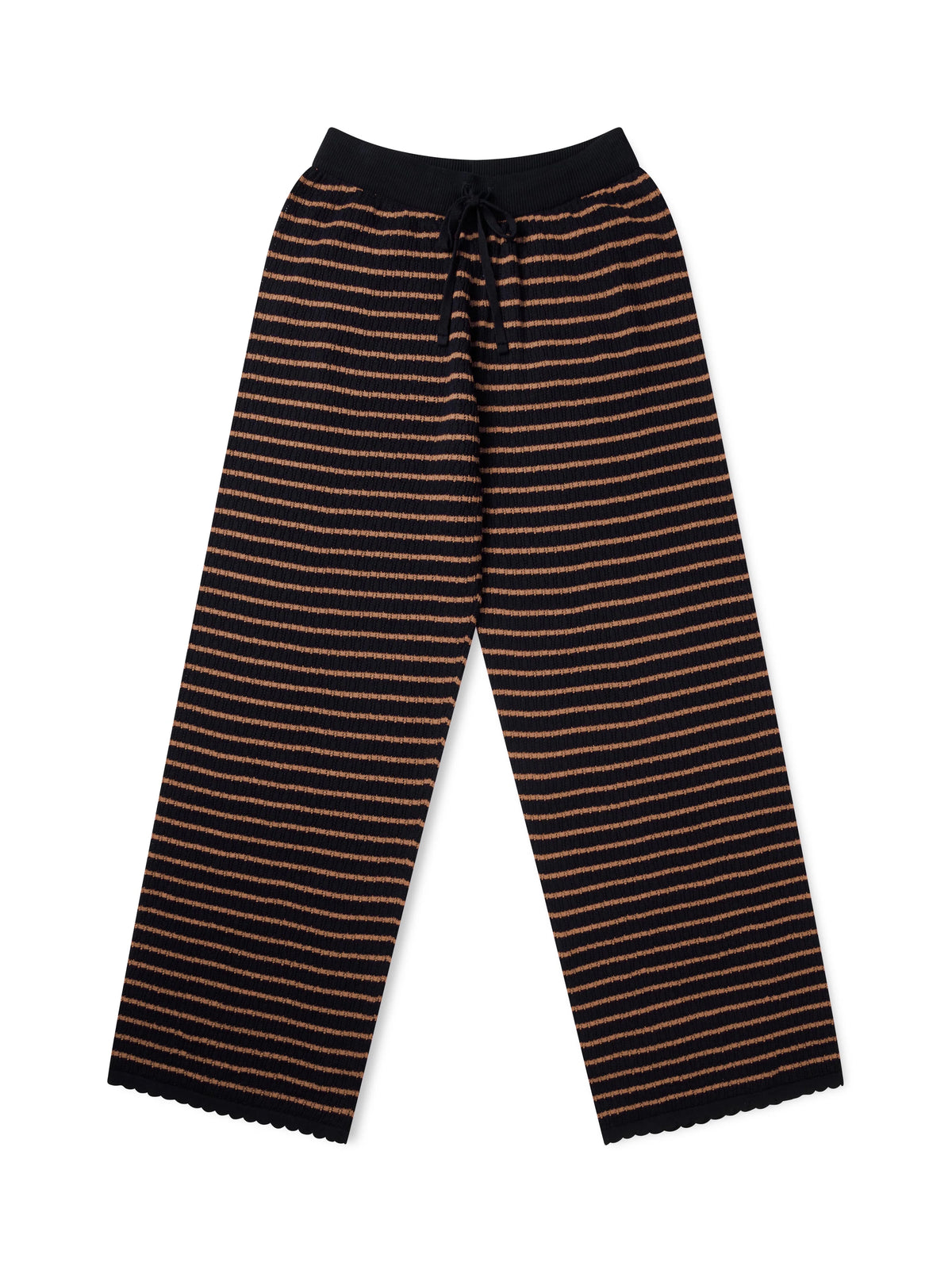 Proem Parades Nuria Knit Trousers | Black & Cognac