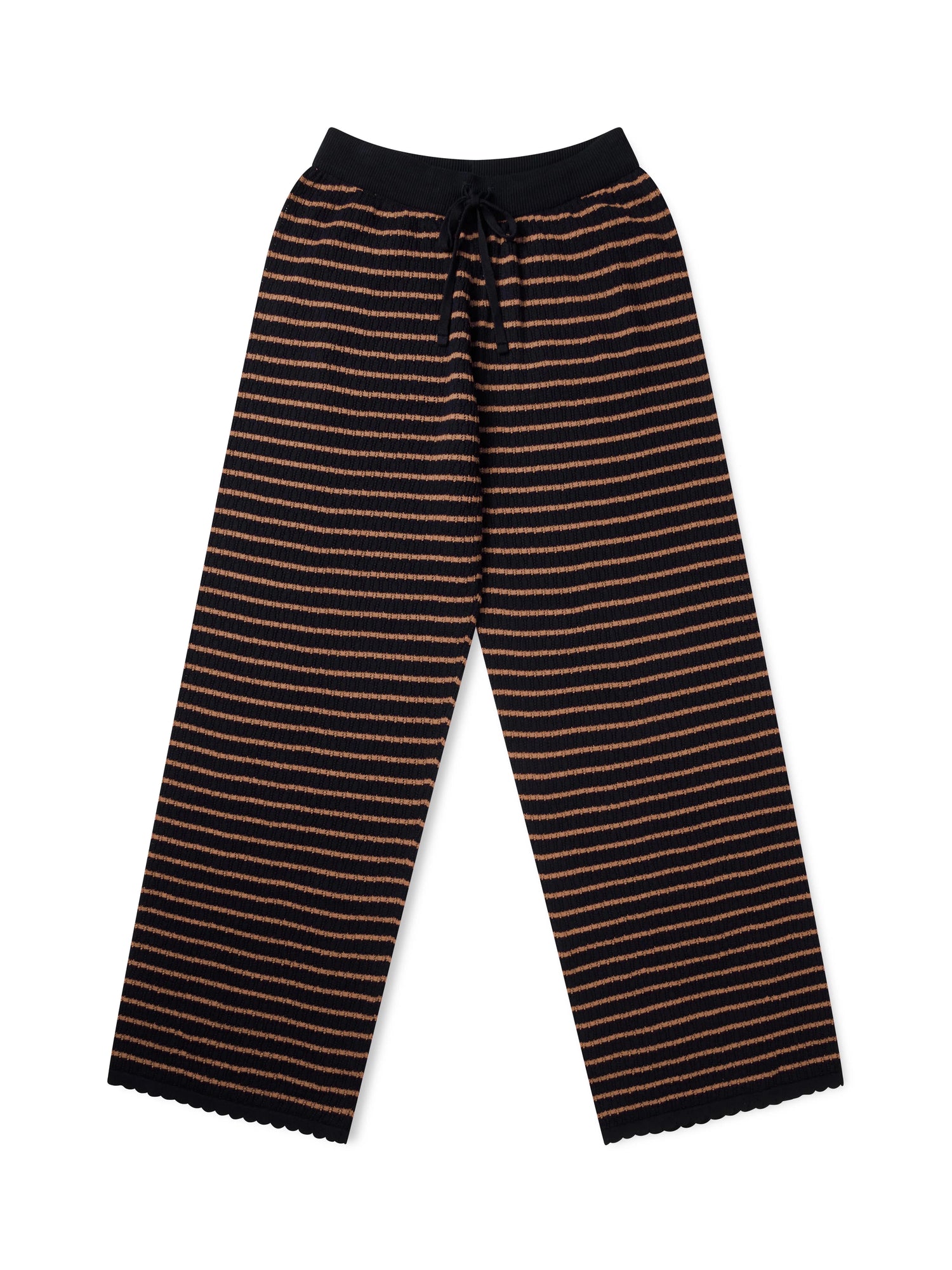 Proem Parades Nuria Knit Trousers | Black & Cognac