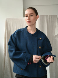 Proem Parades Mimi Indigo Wool Jacket