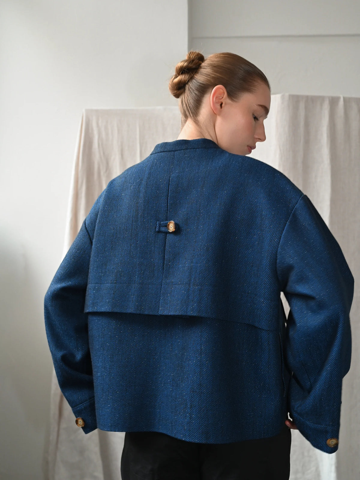 Proem Parades Mimi Indigo Wool Jacket
