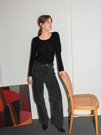 Proem Parades Nellie LS Blouse | Black