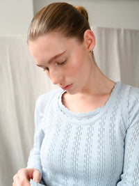 Proem Parades Nellie LS Blouse | Light Blue