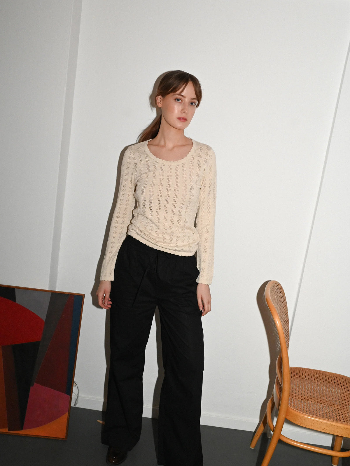 Proem Parades Nellie LS Blouse | Off White